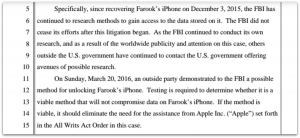 The FBI Files a motion requesting a delay in FBI vs Apple