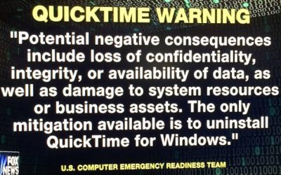 US Govt. Recommends Ditch Quicktime for Windows