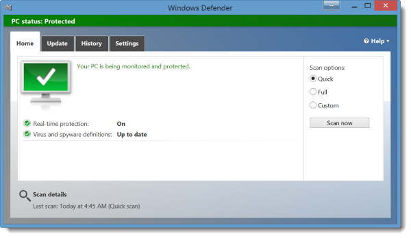 Windows Defender Shows a Warning with a Third Party Antivirus
