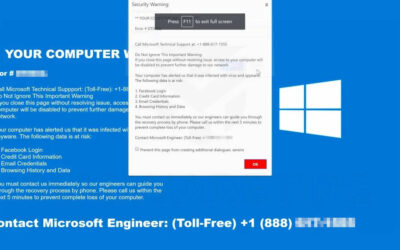 Tech Support Popup Scams – The not-so-new scourge found on even legitimate websites